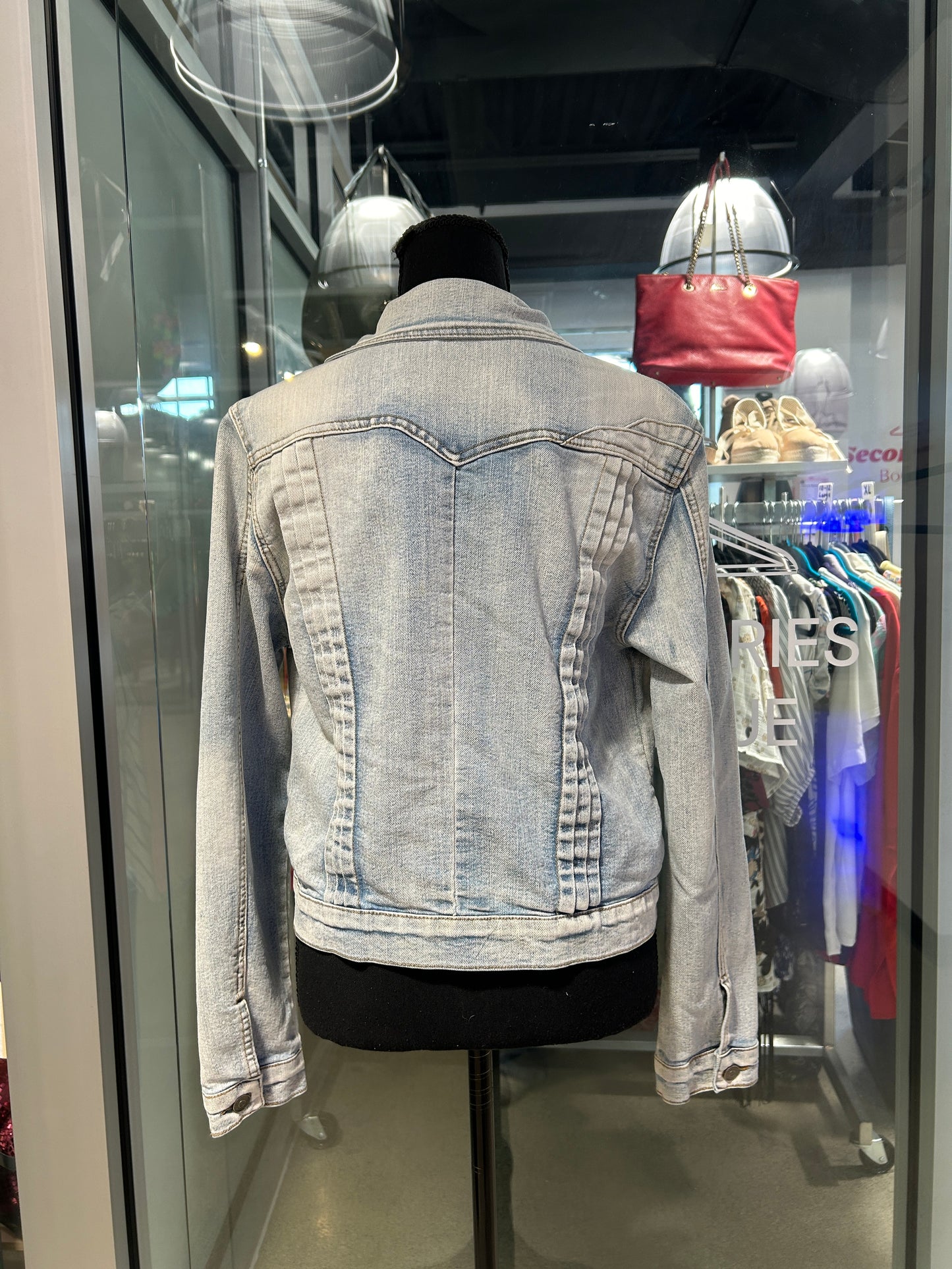 Light wash denim jacket
