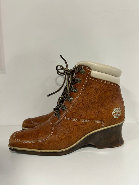 “Timberland” Ankle Wedge Boots