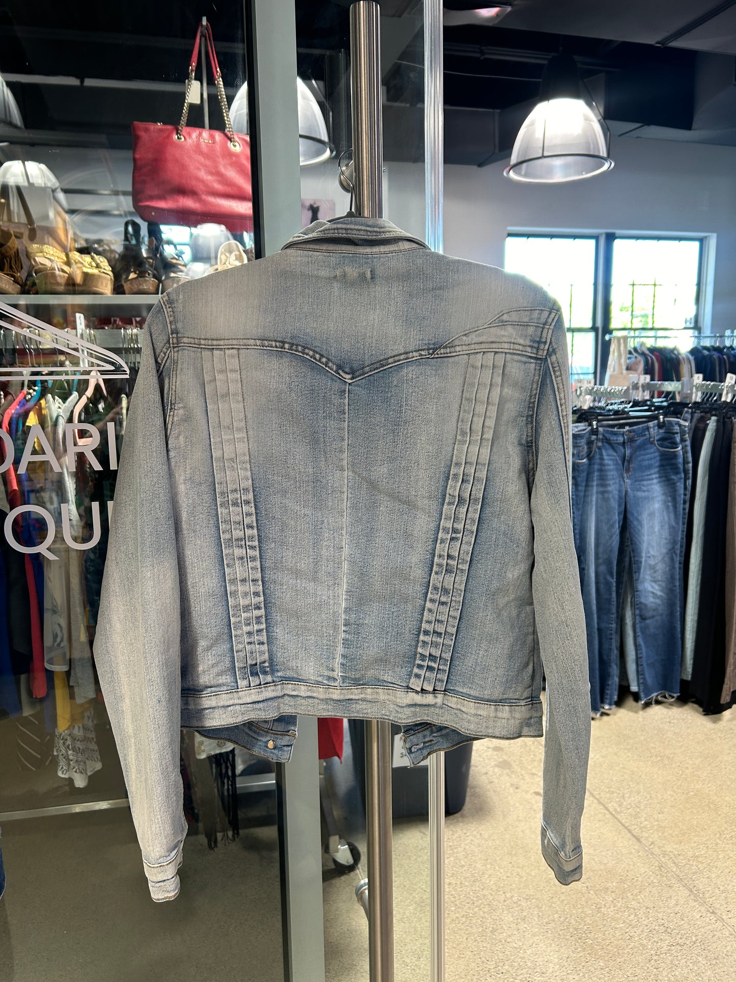 Light wash denim jacket
