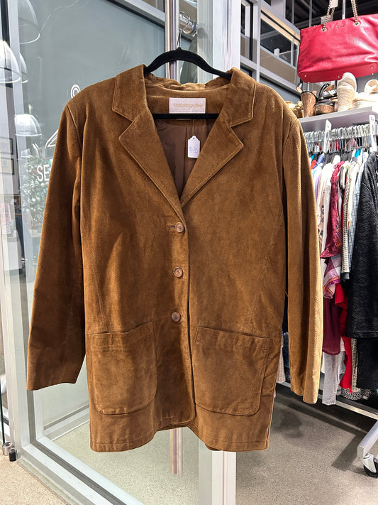 “Margaret Godfrey” Suede Leather Jacket