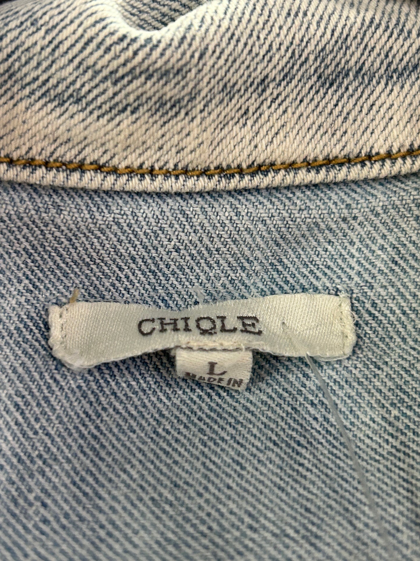 Light wash denim jacket