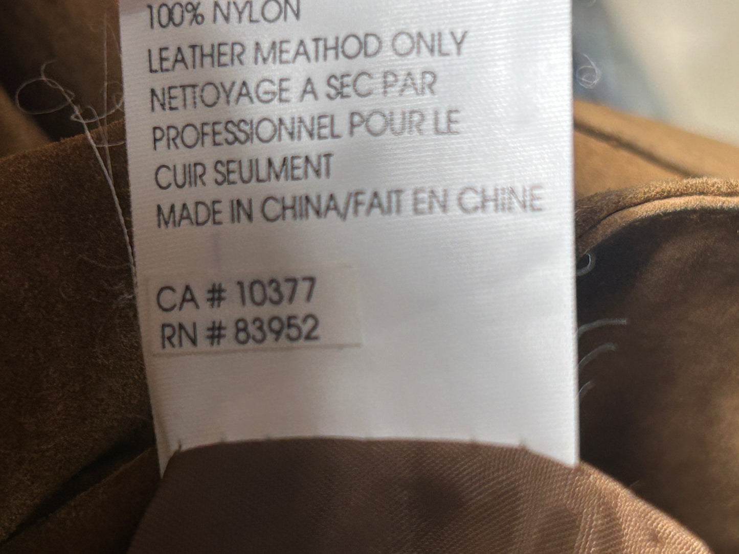 “Margaret Godfrey” Suede Leather Jacket