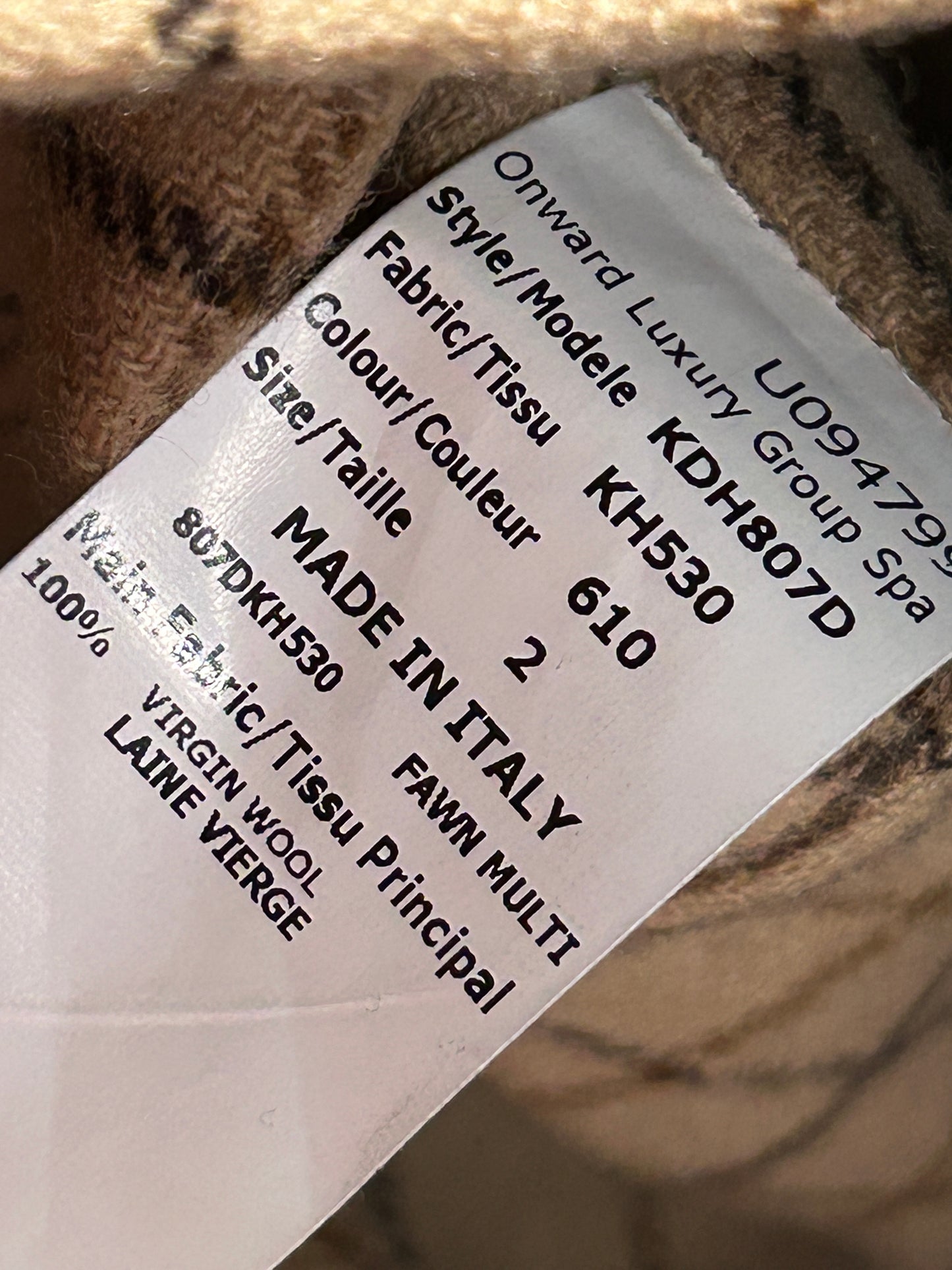 “Michael Kors Collection” Checkered Double-Breasted Jacket