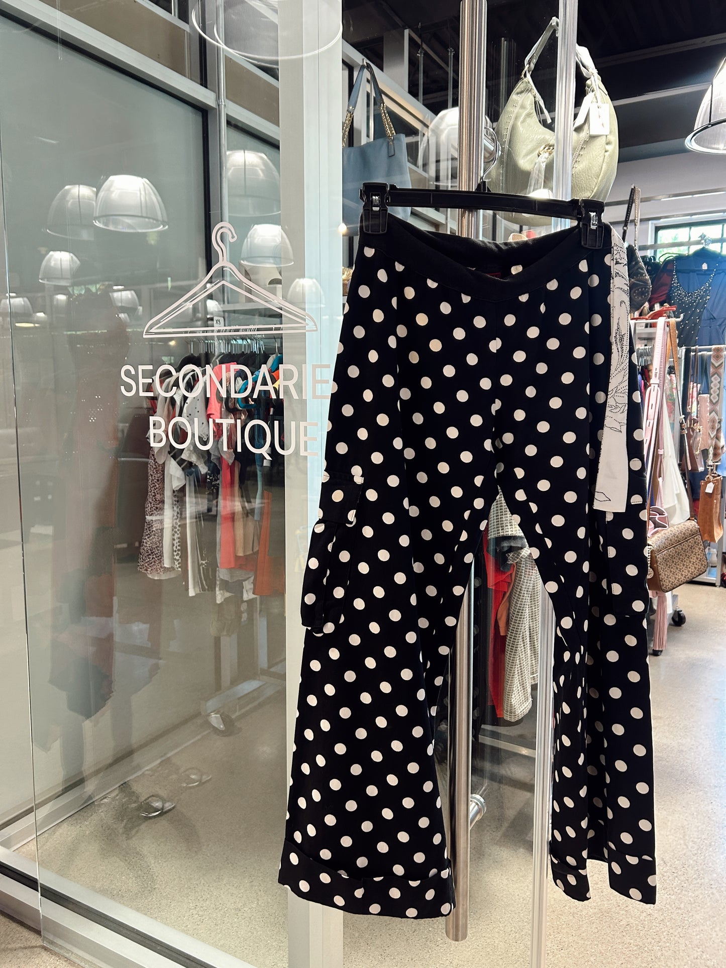 B&W polka dot pants