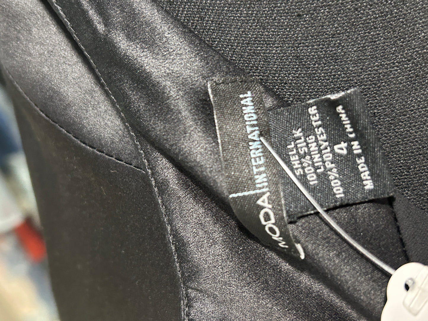 Black one-shoulder midi dress