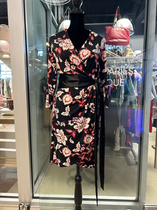 “White House Black Market” Floral Wrap Dress