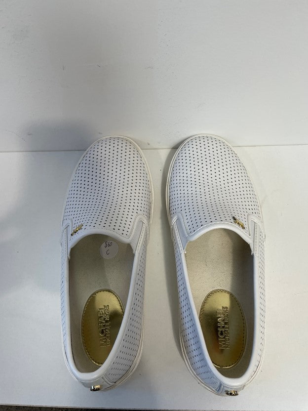 White Slip Ons
