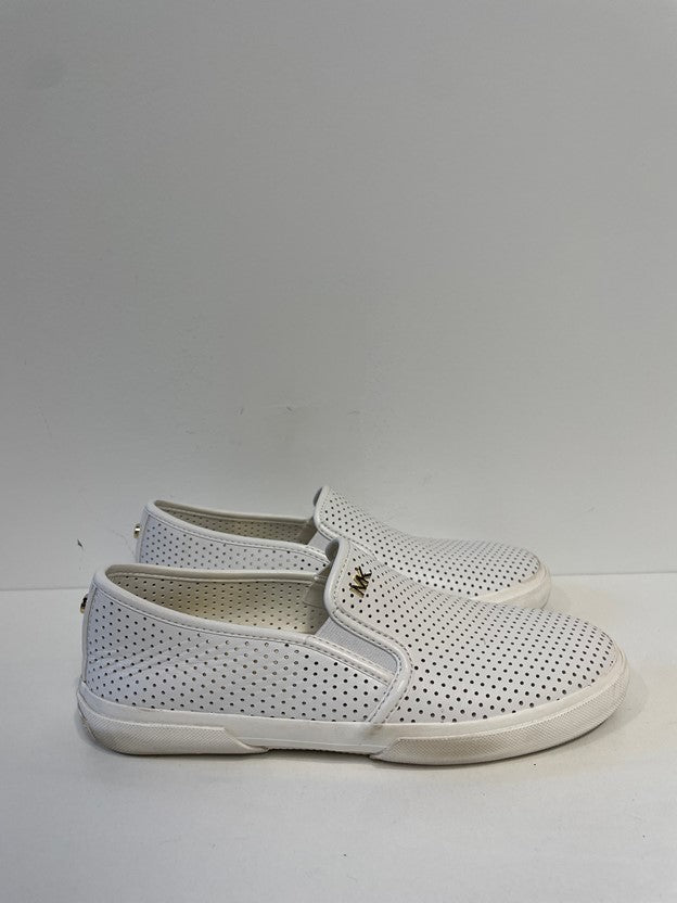 White Slip Ons