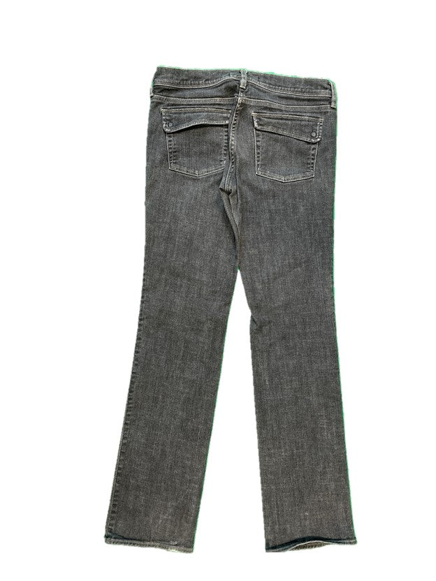 Faded Gray Denim Straight Fit Jean