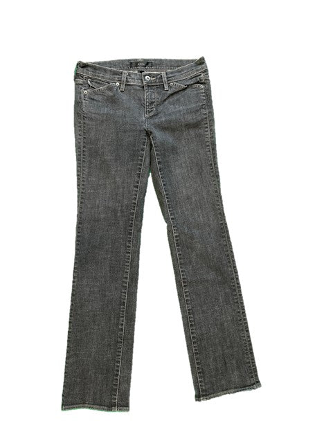 Faded Gray Denim Straight Fit Jean