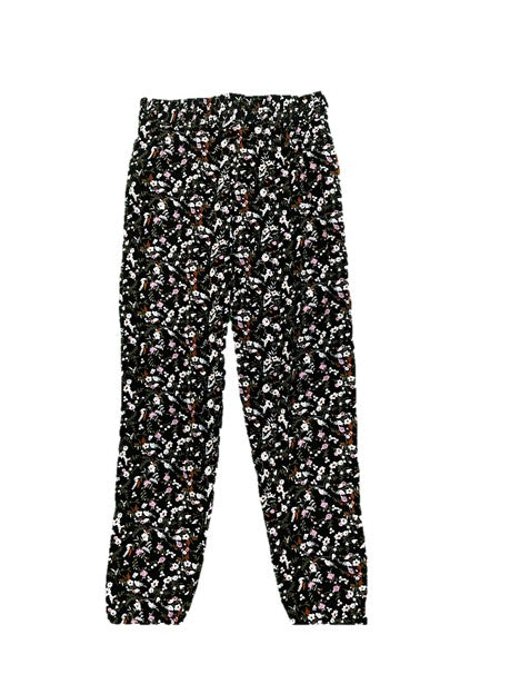 Floral Elastic Flowy Pants