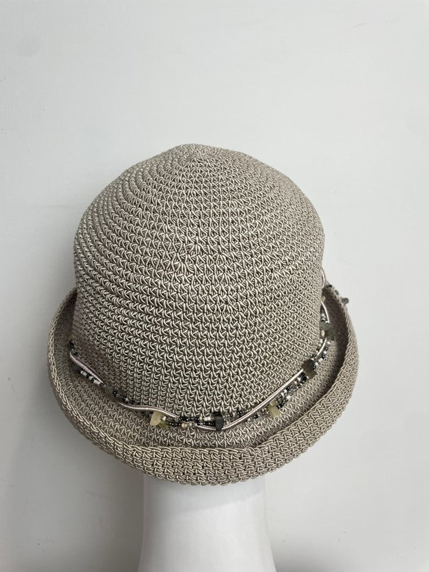 Vintage Bohemian Bucket Beaded Squash & Wash Hat