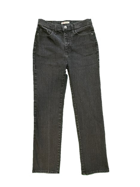 ‘Classic Fit Straight Leg at The Waist’ Faded Black Denim Jean