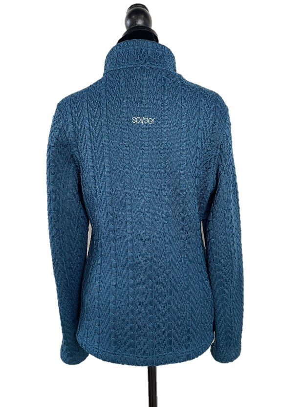 Teal Cable Knit Core Fleece
