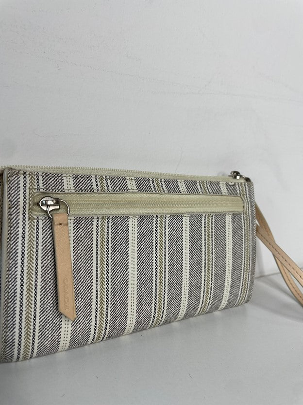 Printed Leather Wristlet Wallet