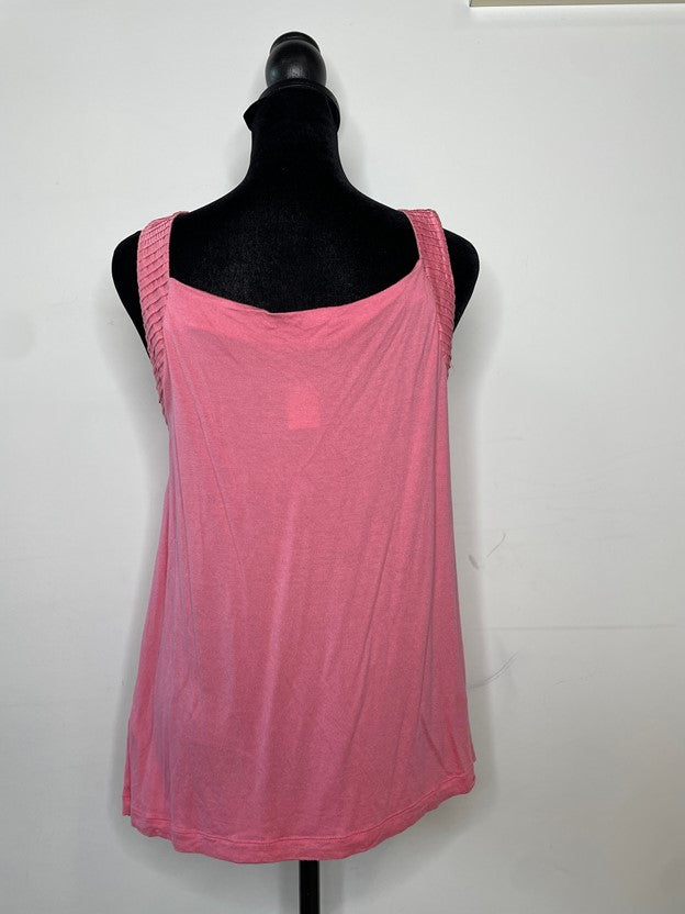 Pink Cowl Neck Sleeveless Tank