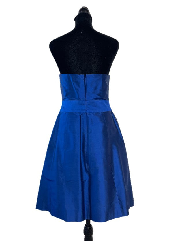 Royal Blue Strapless Above the Knee Dress
