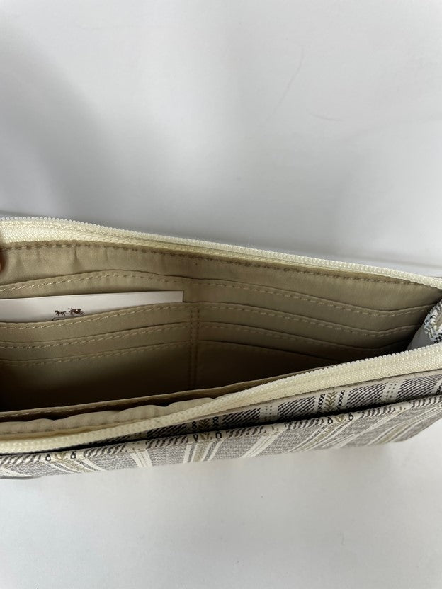 Printed Leather Wristlet Wallet