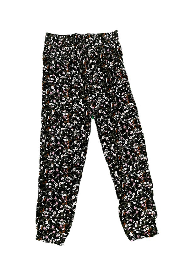 Floral Elastic Flowy Pants