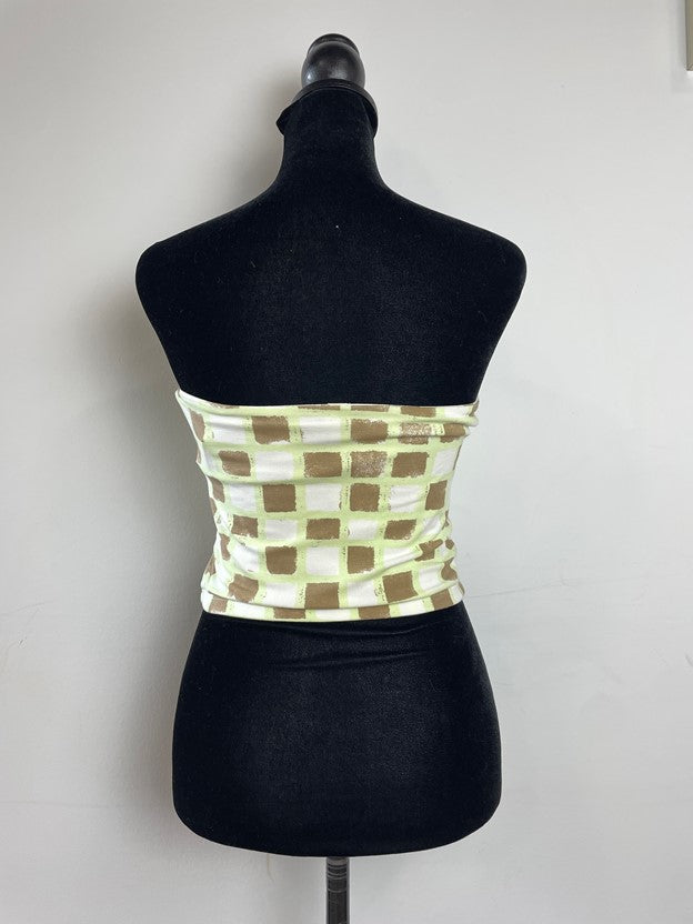 Multicolor Geometric Pattern Tube Top