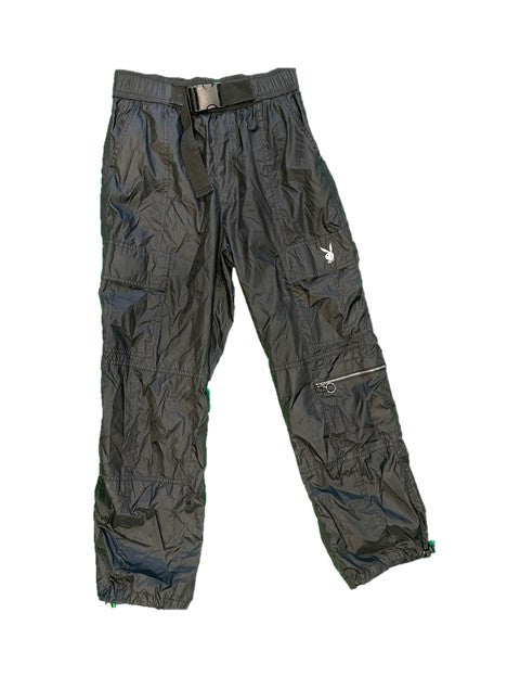 Black Parachute Buckle Pants