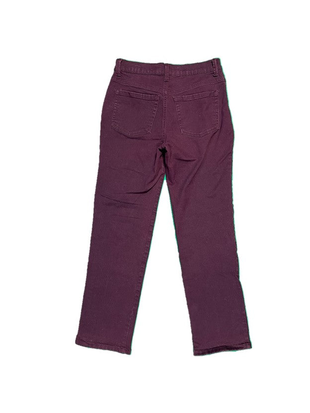 ‘Missy’ Purple Denim Straight Fit Short Jeans