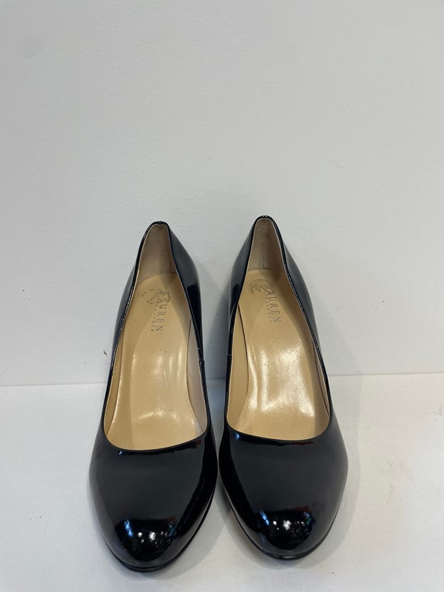 Patent Leather Rounded Toe Pumps
