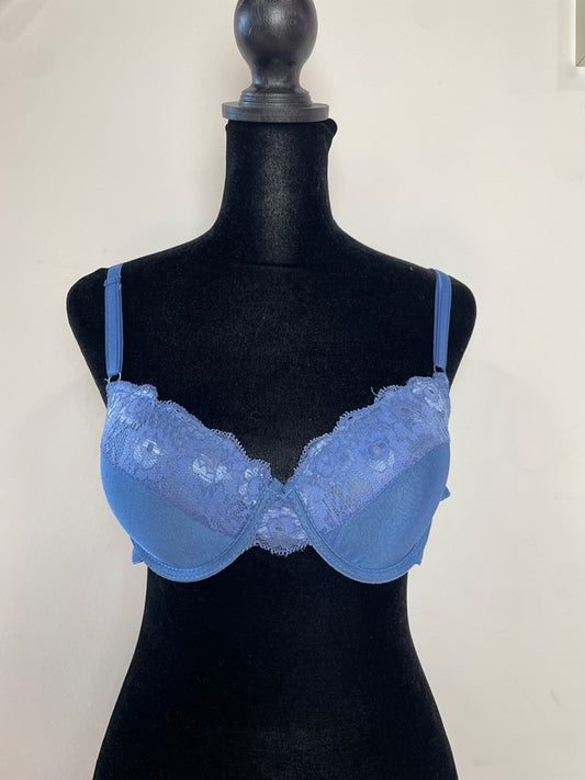 Vintage Blue Lace Push up Bra