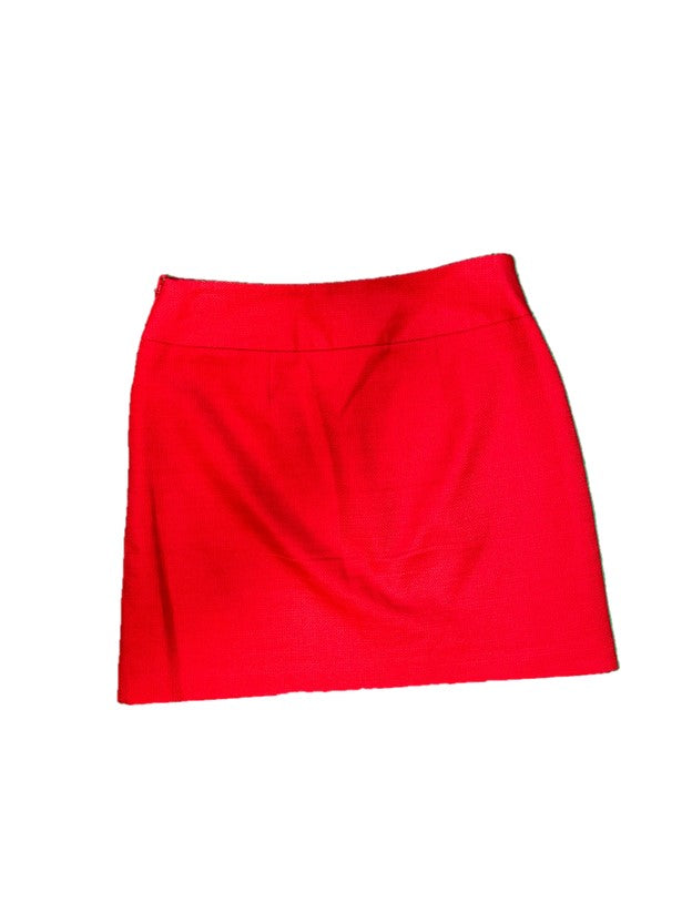 Red Knit Mini Skirt