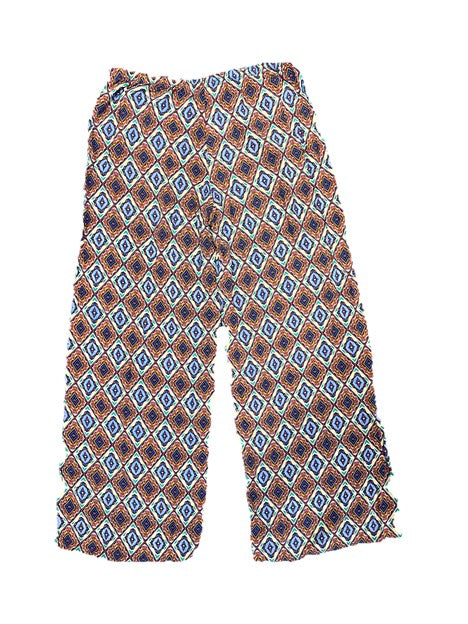 Multicolor Pattern Flowy Pants