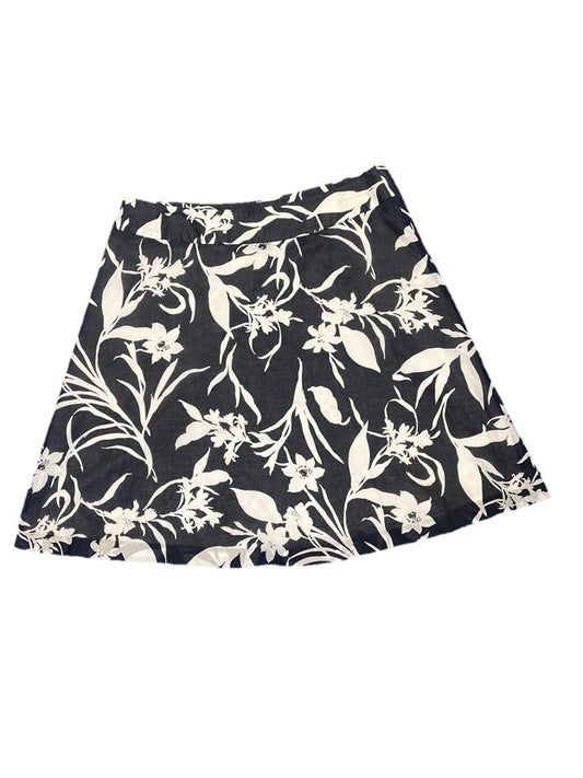 Flower Print Mini Skater Skirt