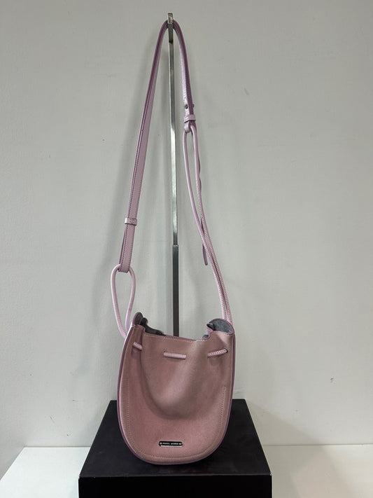 “Lulu” crossbody bag in light orchid (Detachable tassel accent with silver hardware)