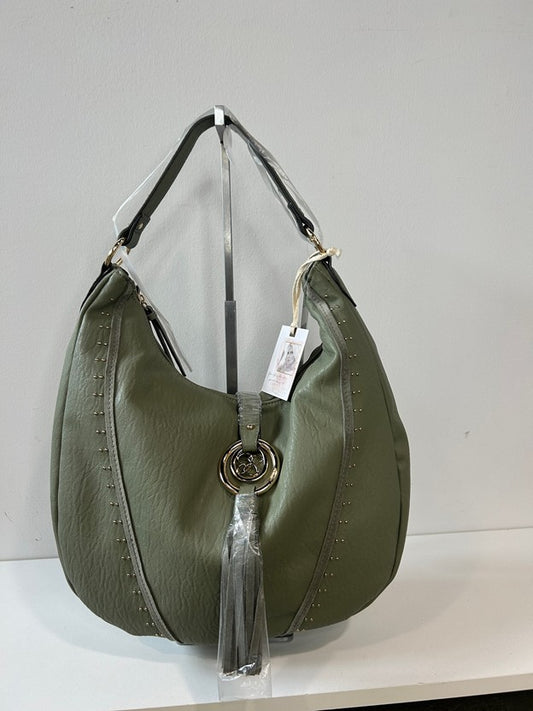 “Natalie” green Hobo Bag