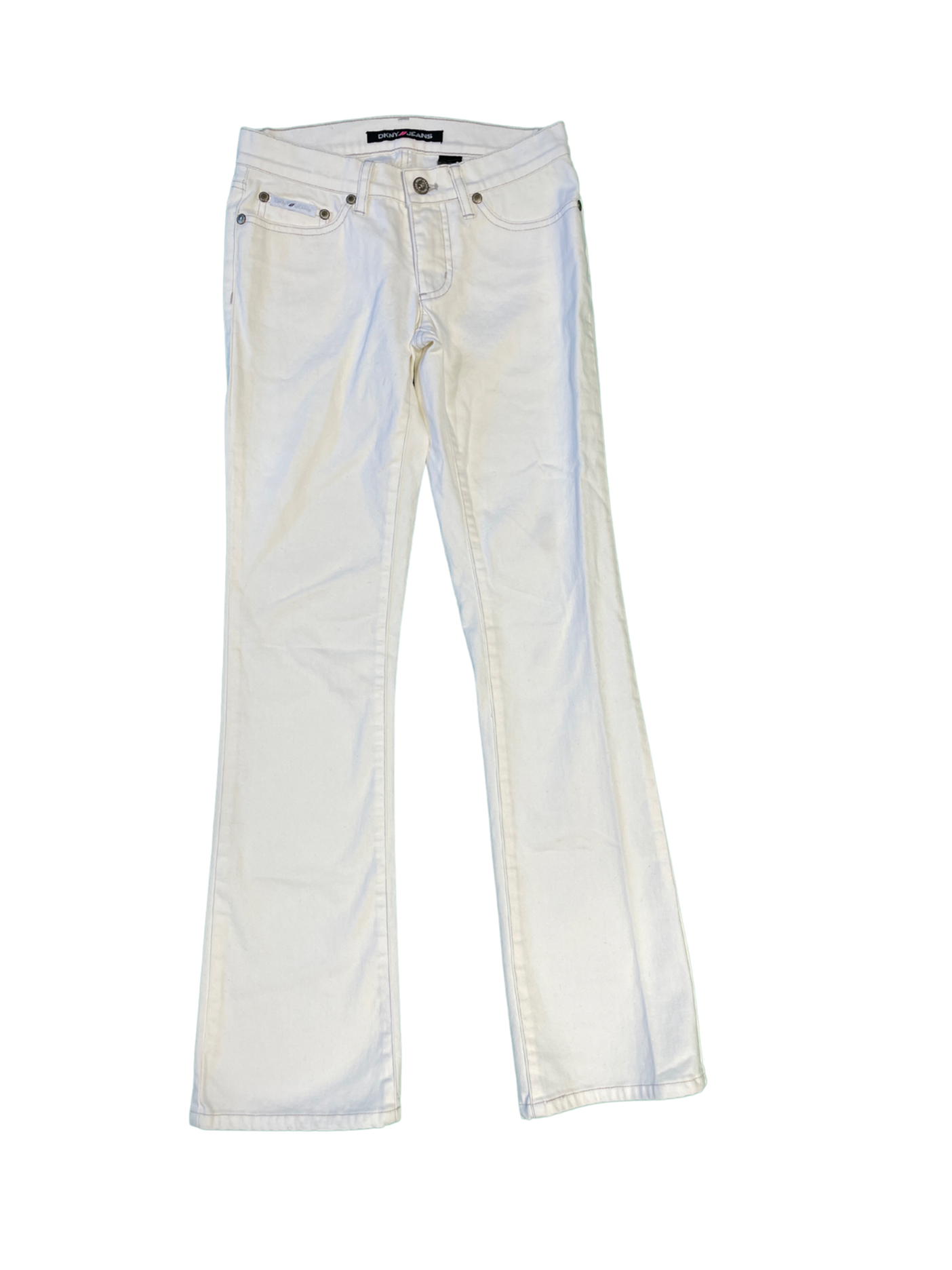 White Straight Legged Pants