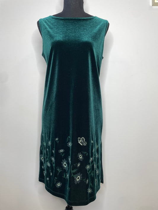 Velour Sleeveless Mini Dress