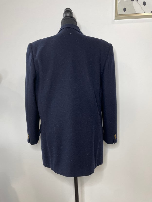 Navy blue/ gold button blazer jacket