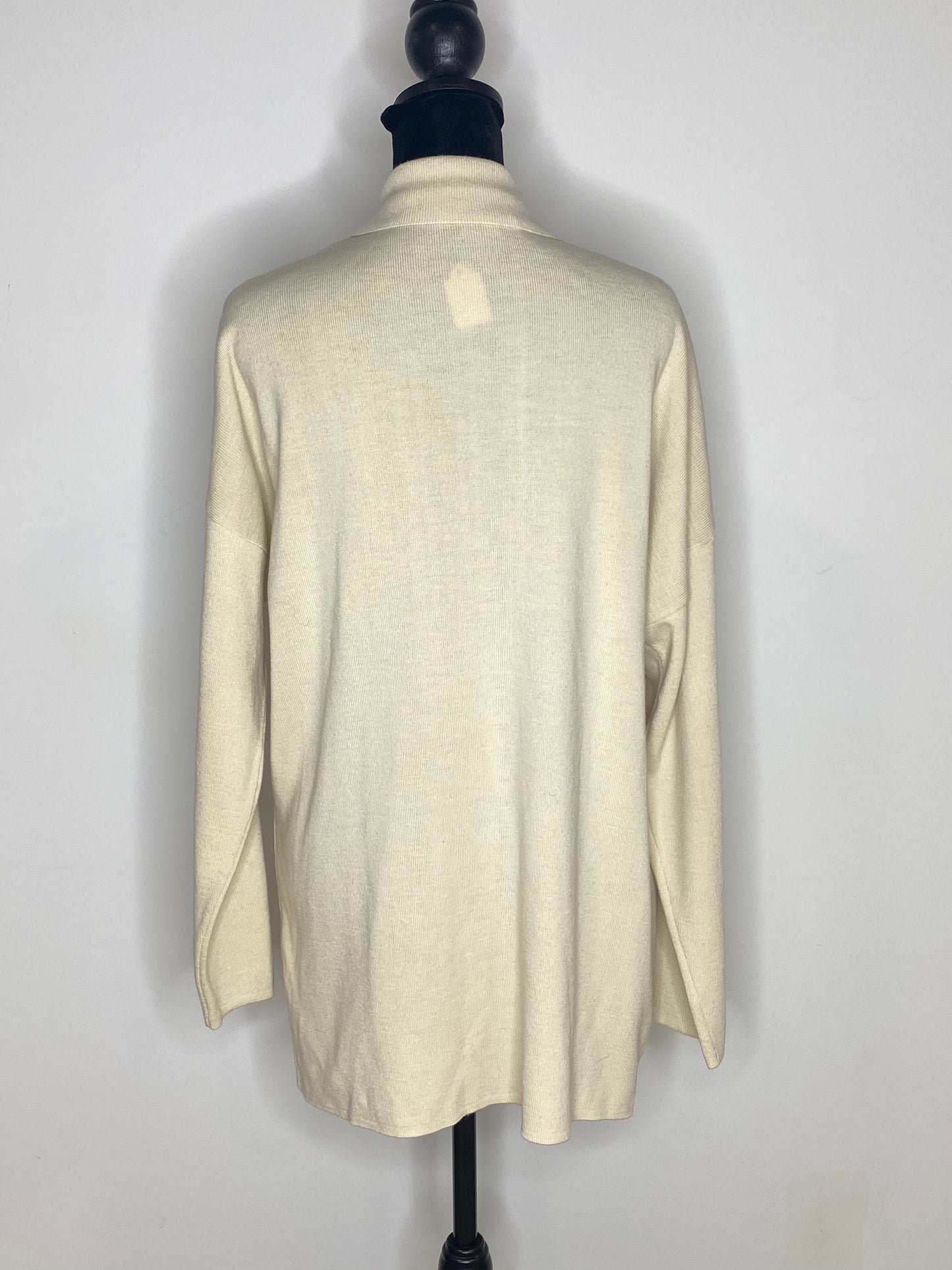 Creme Buttoned Cardigan
