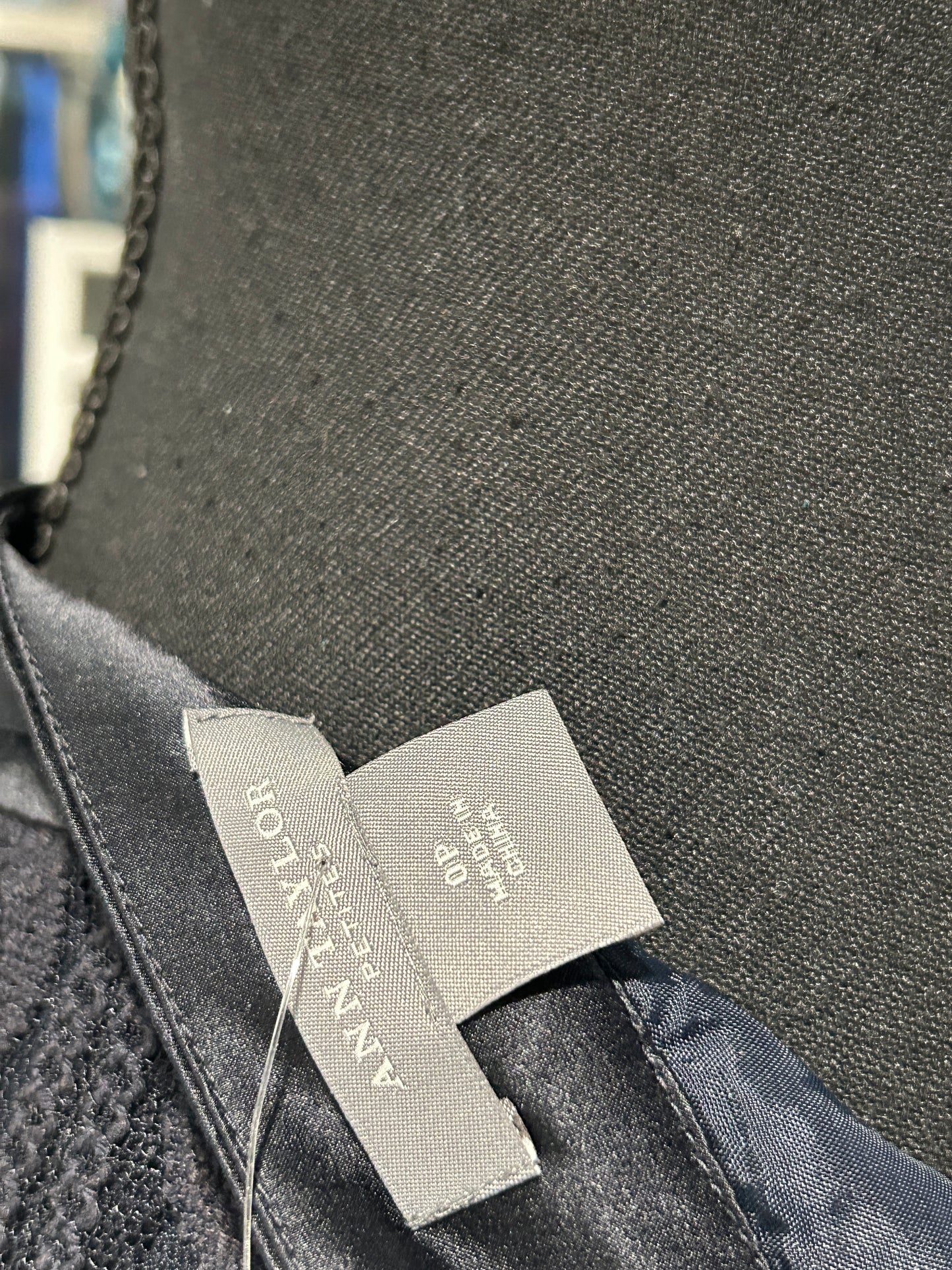 Black lace midi skirt with back zipper