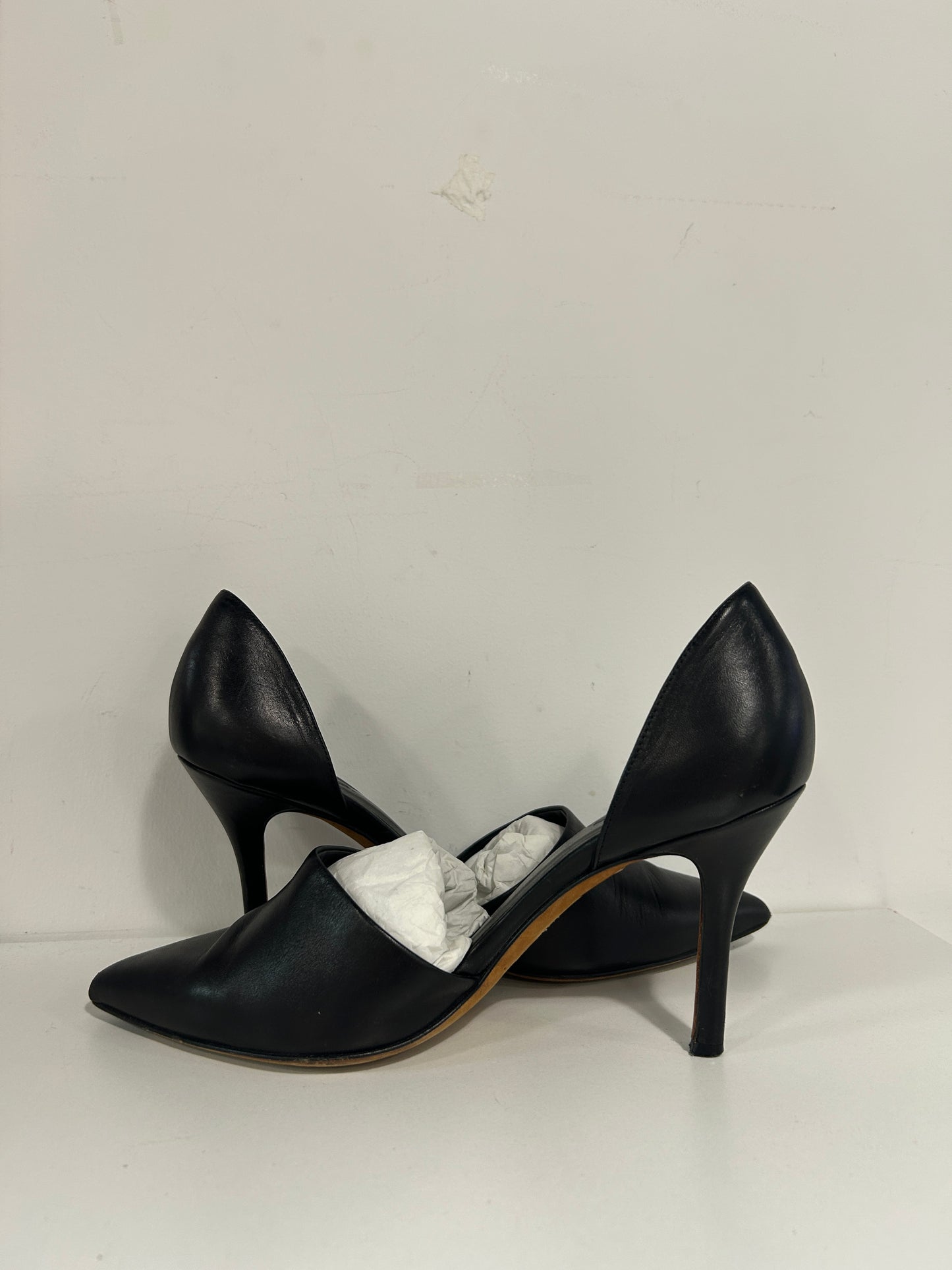 “Vince” D’Orsay Leather Pumps