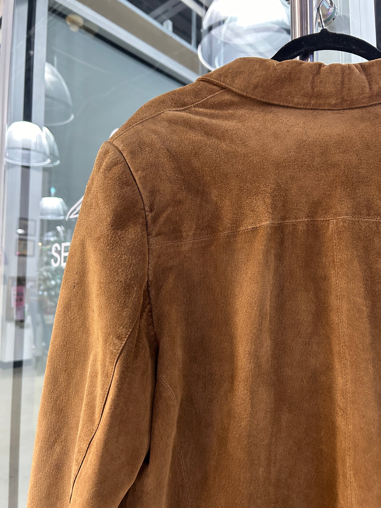 “Margaret Godfrey” Suede Leather Jacket