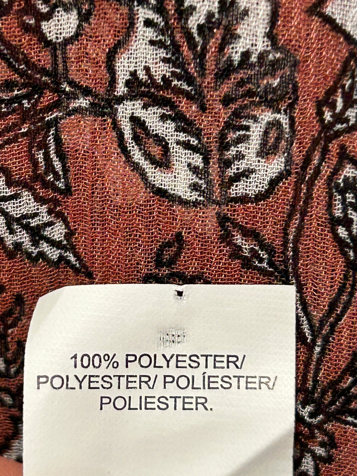 “Lucky Brand” Flowy Floral Long-Sleeve Blouse