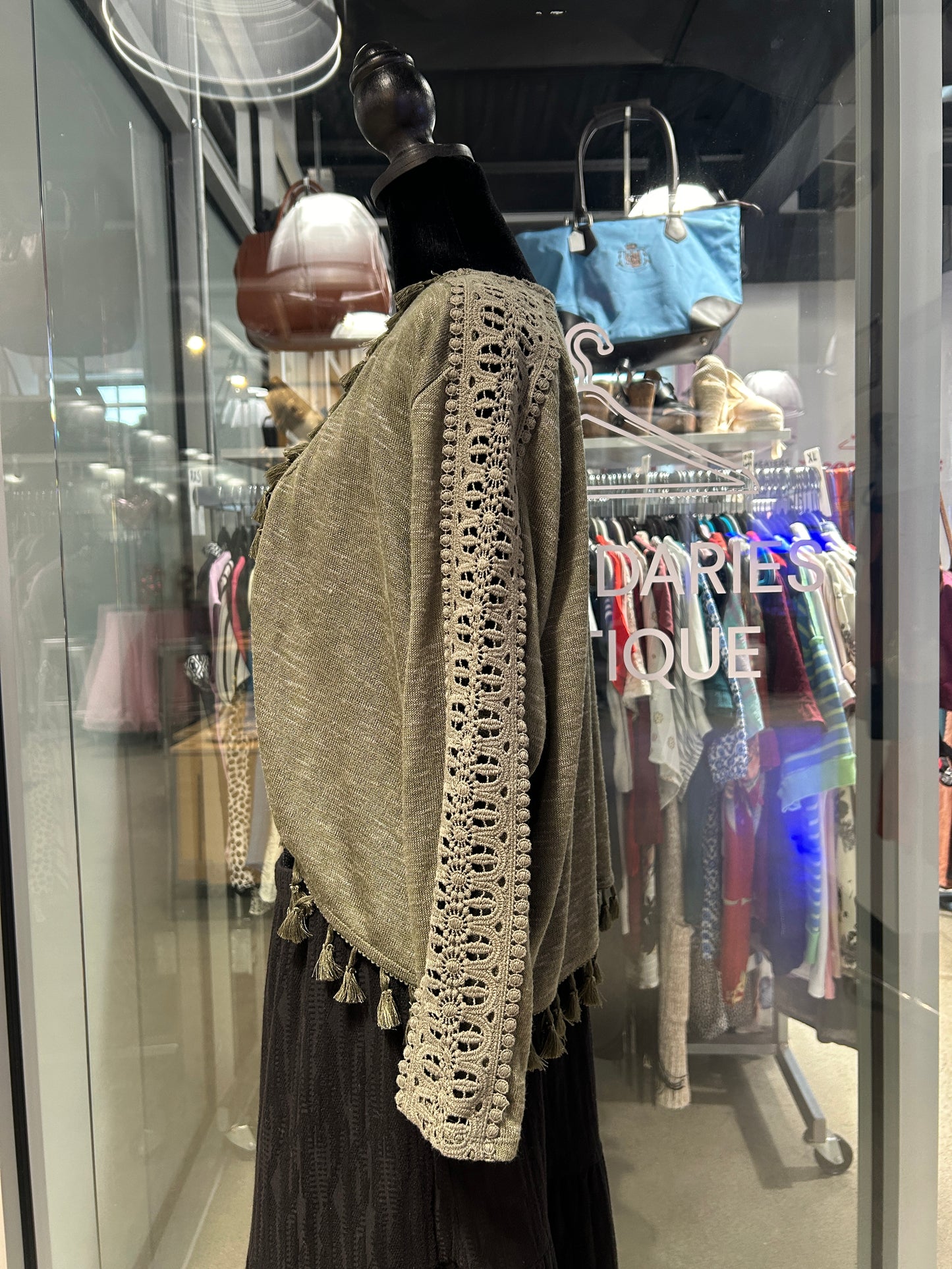 “August Silk” Tassel Fringe Cardigan