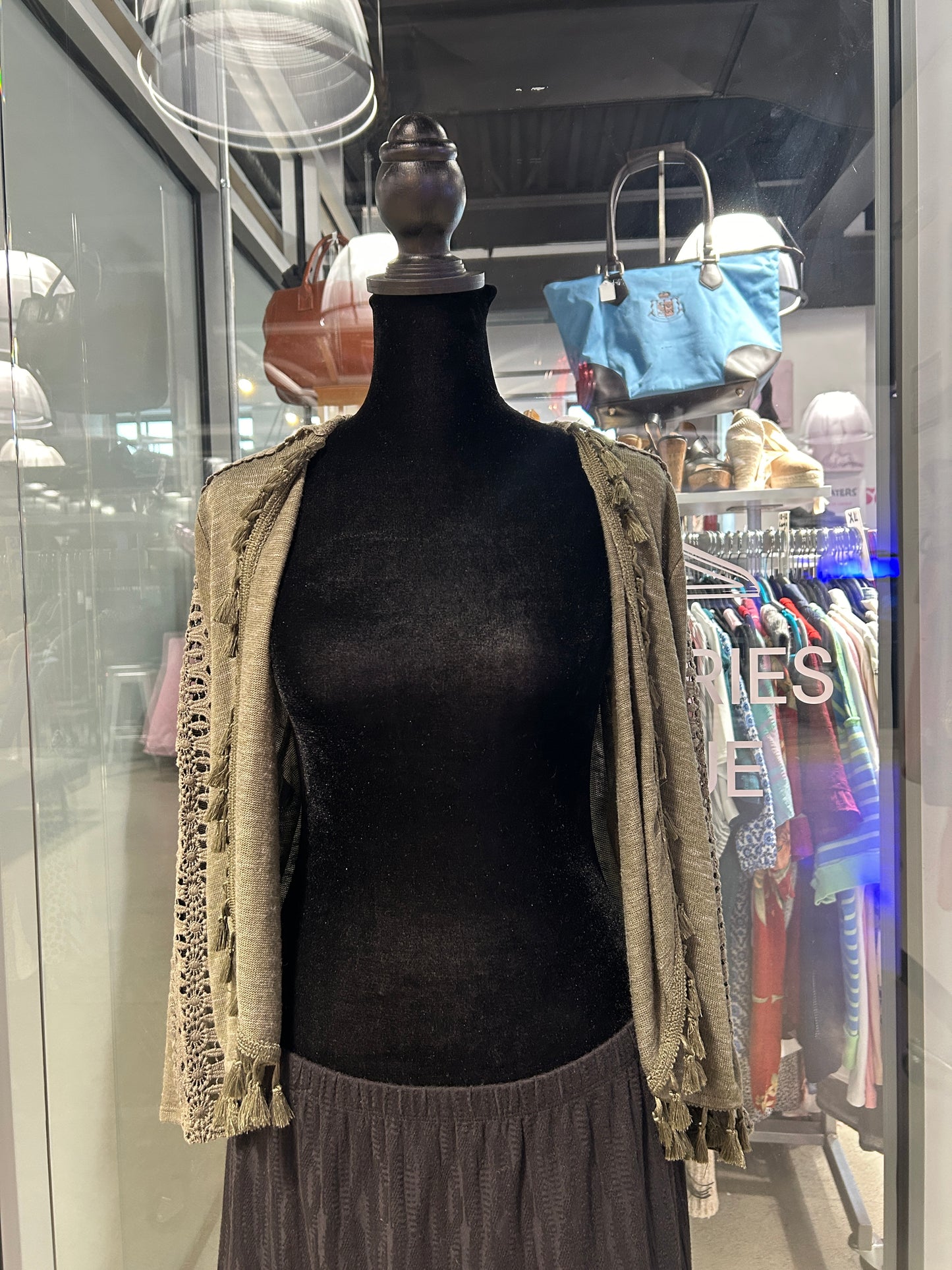 “August Silk” Tassel Fringe Cardigan