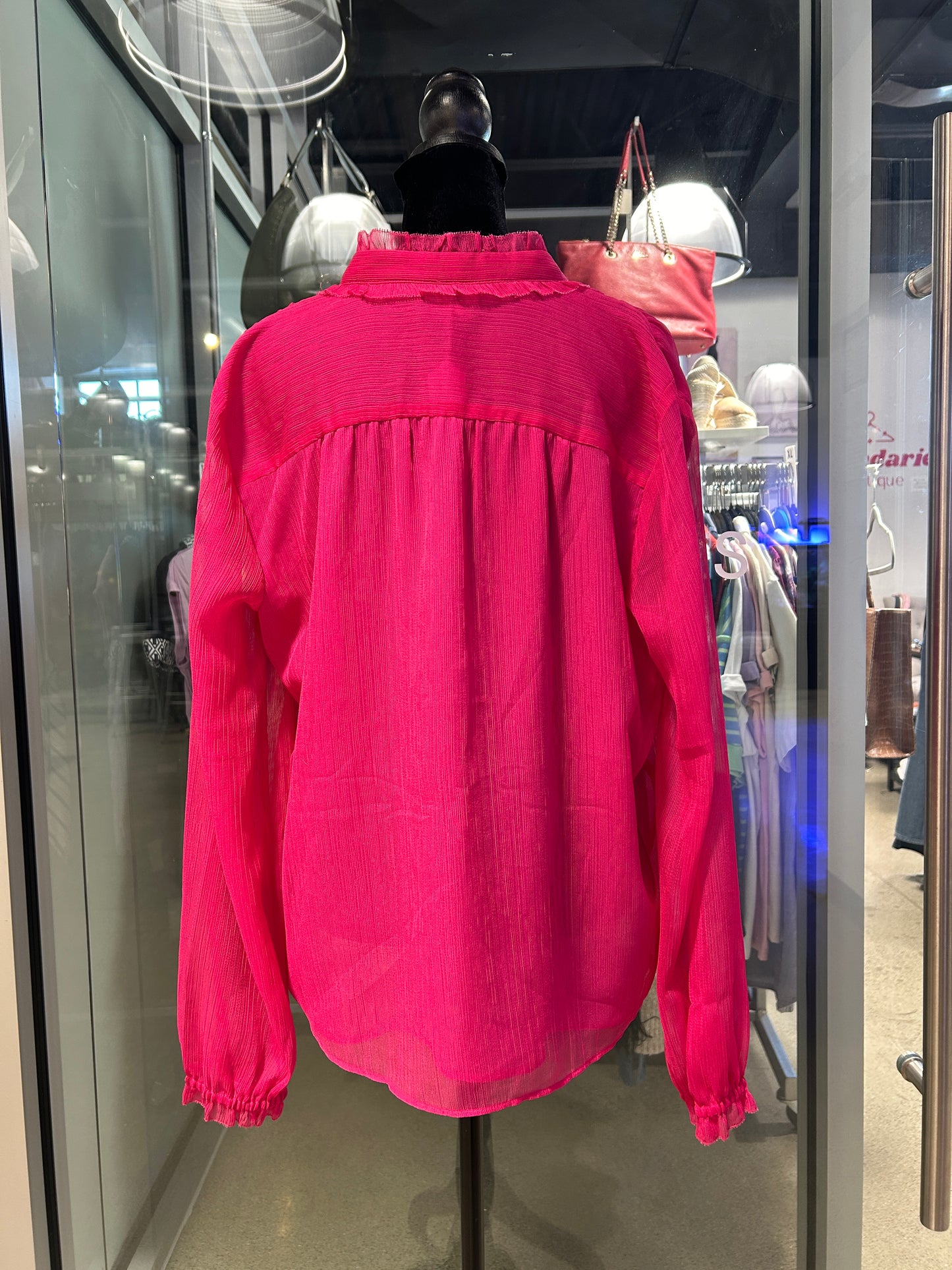 “Ann Taylor” Long-Sleeve Blouse