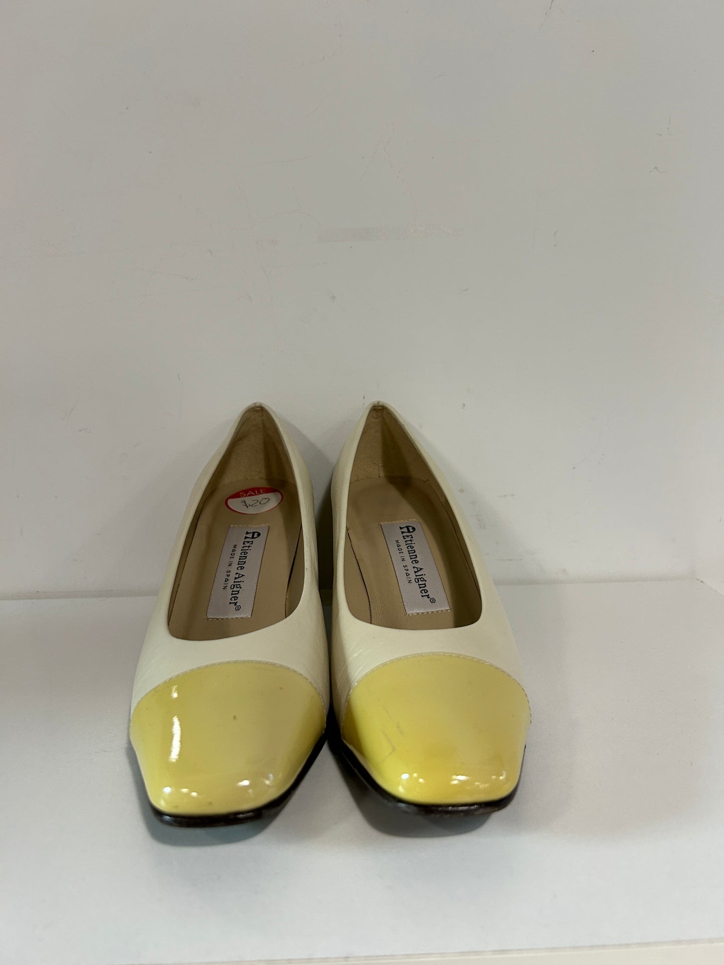 “Etienne Aigner” Vintage Leather Block Heel