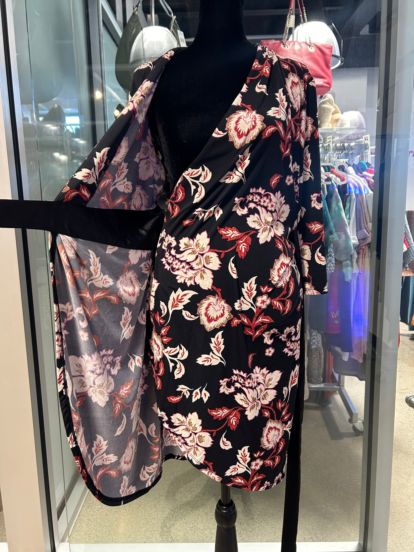 “White House Black Market” Floral Wrap Dress