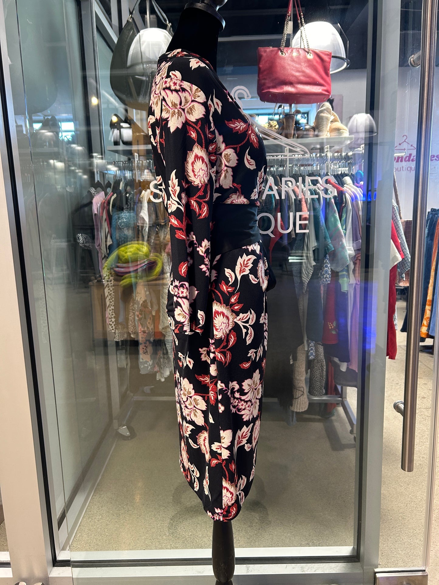 “White House Black Market” Floral Wrap Dress