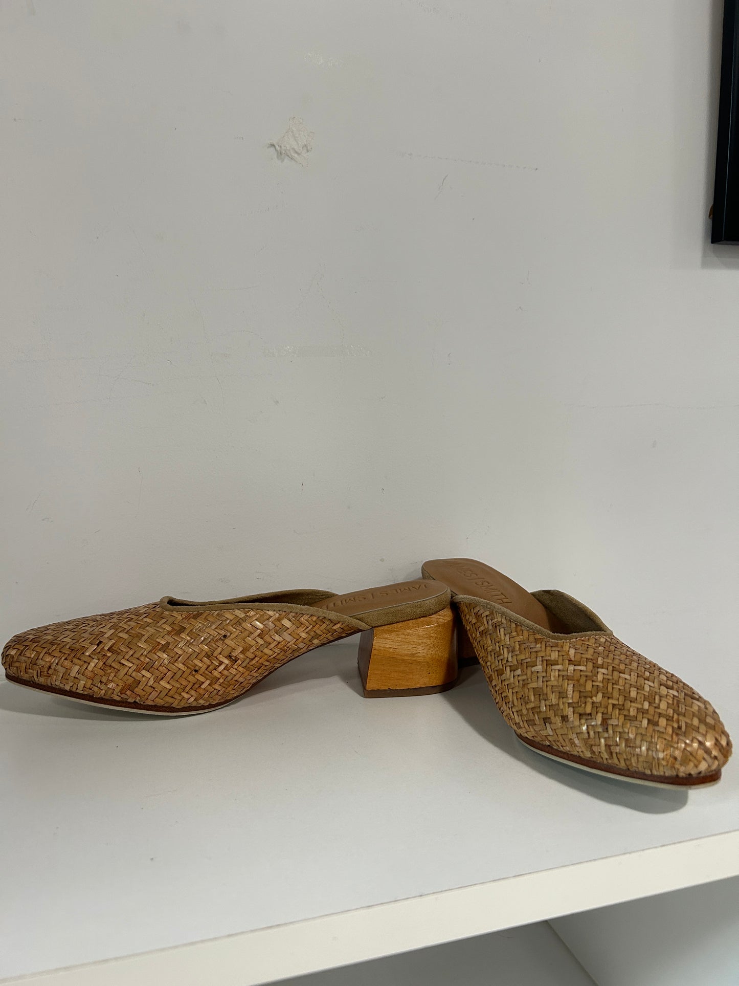 “James Smith” Woven Wooden Mules