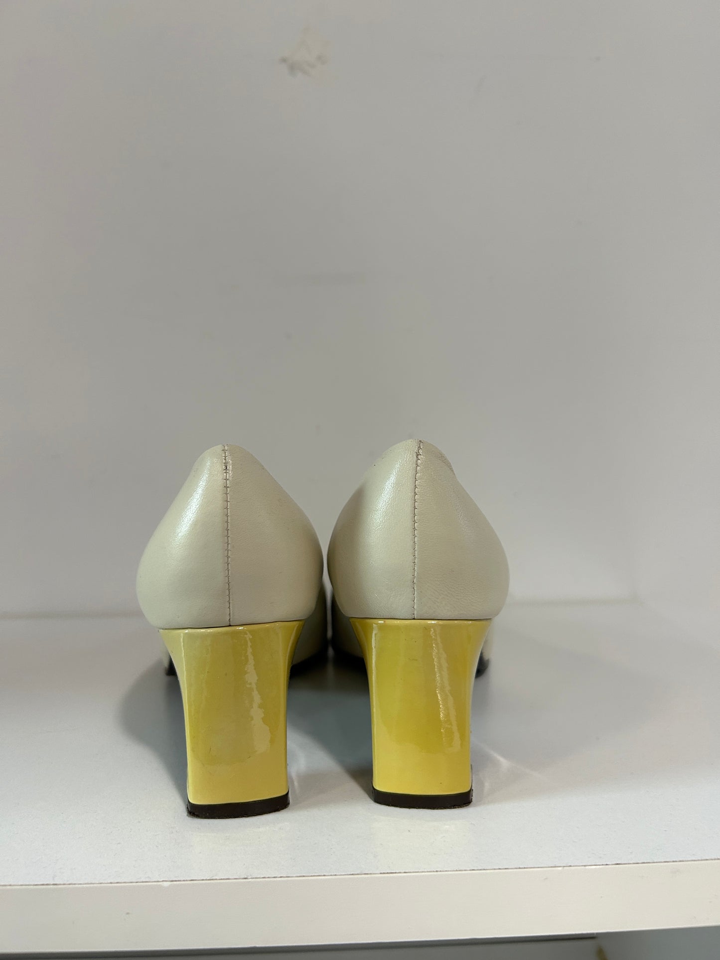 “Etienne Aigner” Vintage Leather Block Heel