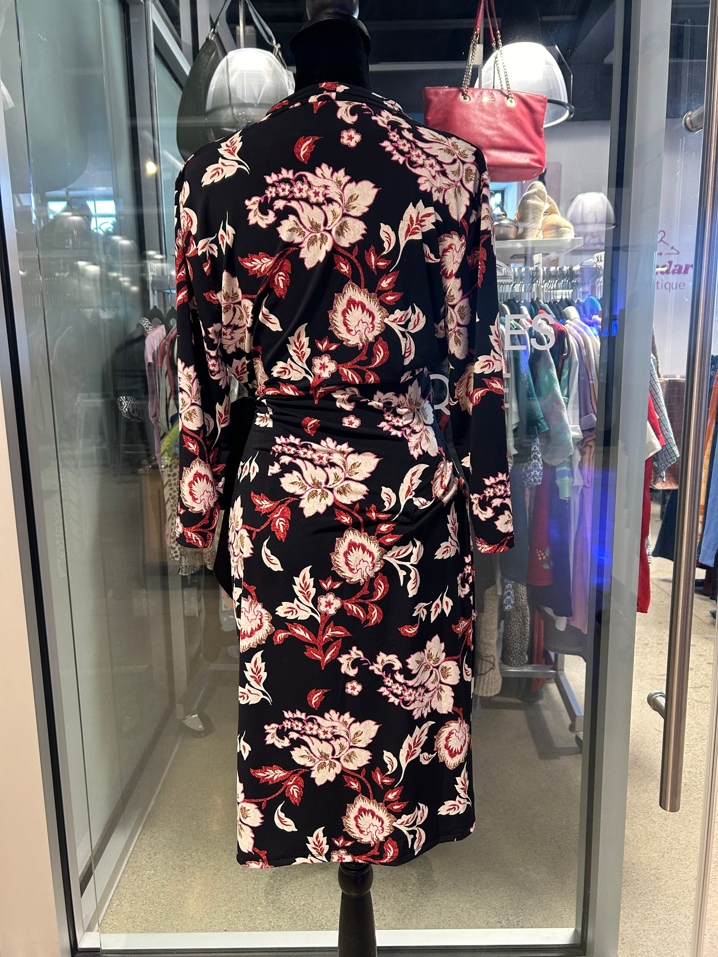 “White House Black Market” Floral Wrap Dress